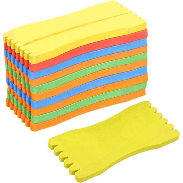 Fiske Line Board, 10 stk, Fargerik Skum Fiske Line, Lett Skum Fiske Reels, 4 x 8cm Skum W