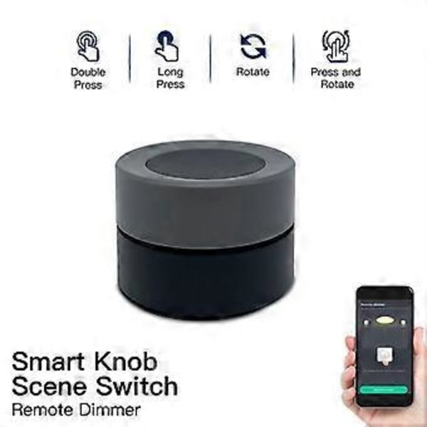 Tuya ZigBee Smart Knob Switch Trådløs Scene Switch Knap Controller Batteridrevet Automatisering Sc