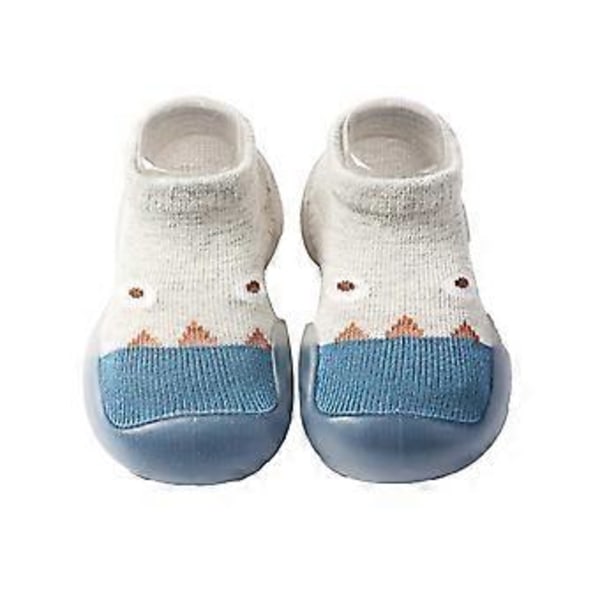 Fianao 1 Par Første-gangssko Elastiske Sko Overflade Tilpasset Baby Første-gangssko (20 cm Lysegrå)