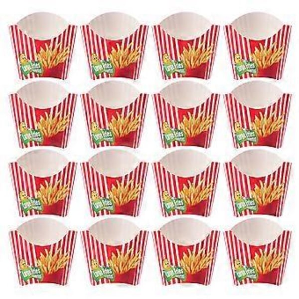 200 st Papperschipsbox Bärbar Snackmatlåda Fodral Snackförpackningsmaterial