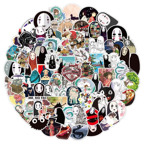 50 animerte klistremerker (stil 51)