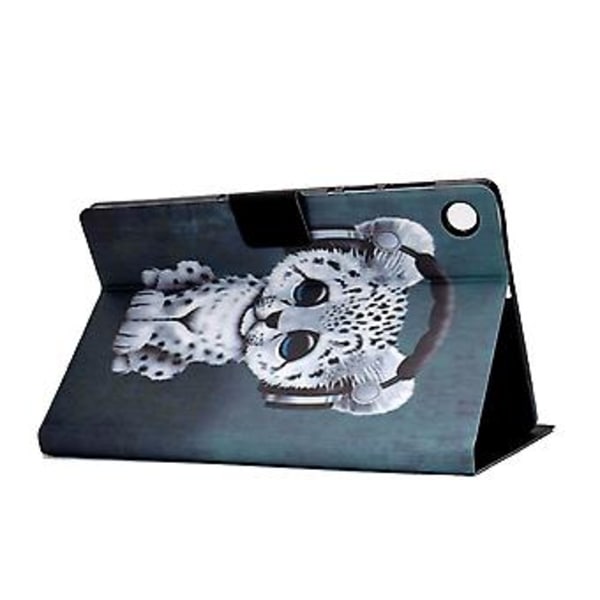 Nahkainen Tablet-kotelo Samsung Galaxy Tab A9+:lle (Music Leopard)