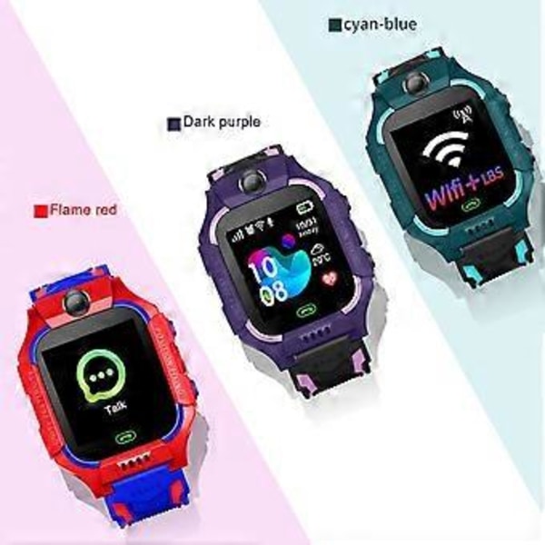 Q19 Smartwatch Vandtæt Mode Silikone Lommelygte Børneur til Hjemmet (Lilla)