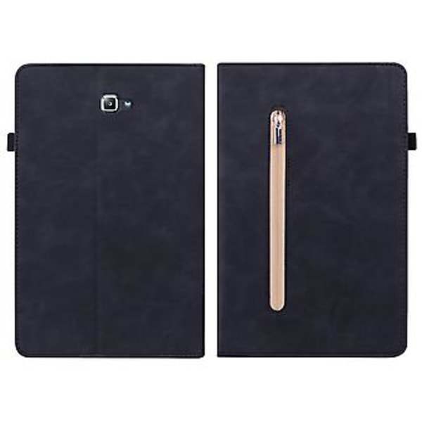 Lynlås Læder Tablet Etui Til Samsung Galaxy Tab A 10.1 2016/T580/T585 (Sort)