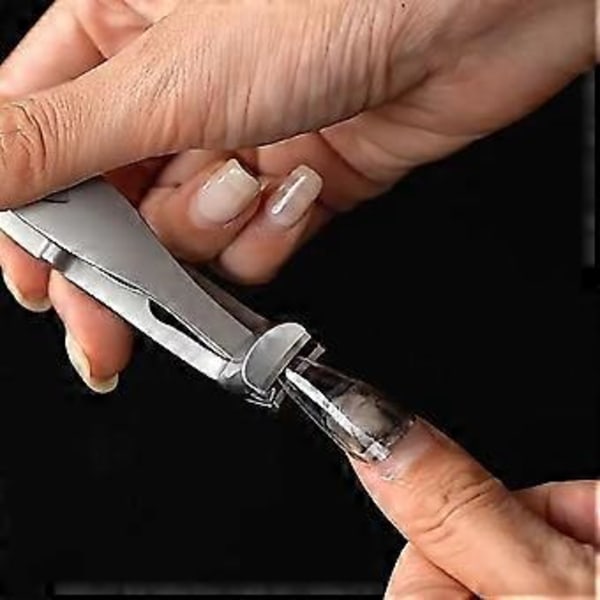 Nagelklippare för Tjocka Naglar Ultra Bred Käke Öppning Nagelklippare Set Rostfritt Stål Tånagel Trimmer (Paket Svart)