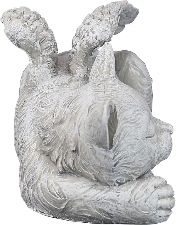 Mindesmærke til katteengel, 12 cm, polyresin