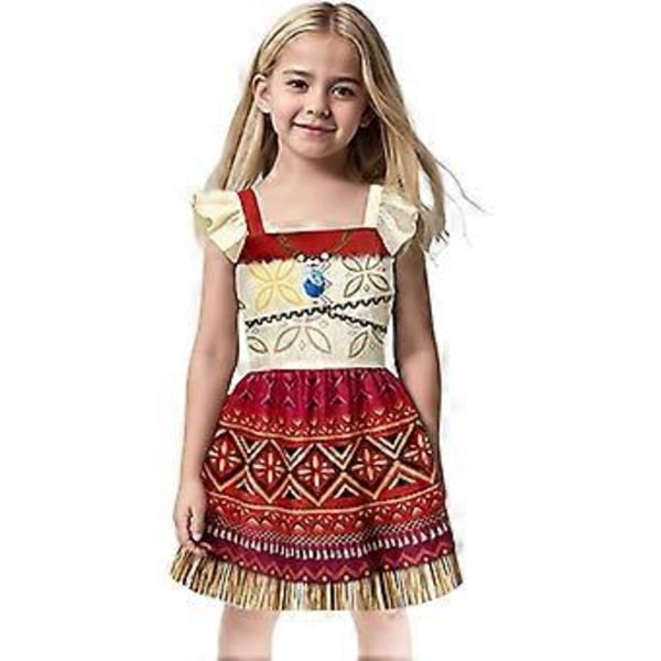 Moana 2 Cosplay -asu tyttöjen ja naisten juhliin (150cm B)