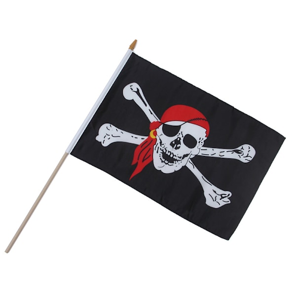 60*90cm Röd Bandana i piratstil, utomhuspiratflagga Halloween pirat F
