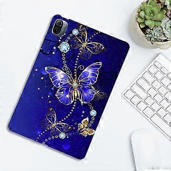 Malt TPU Tablet Cover til Xiaomi Pad 5 / Pad 5 Pro (Blå Sommerfugl)