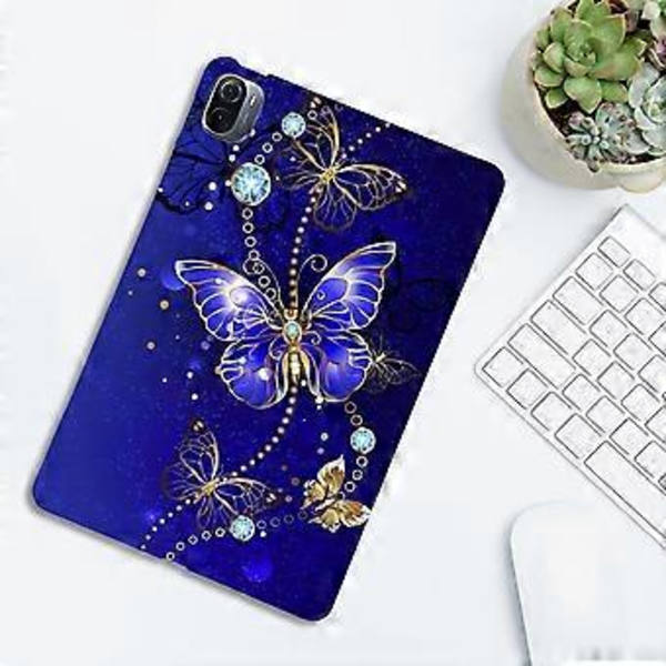 Malt TPU-tablettveske for Xiaomi Pad 5 / Pad 5 Pro (Blå sommerfugl)