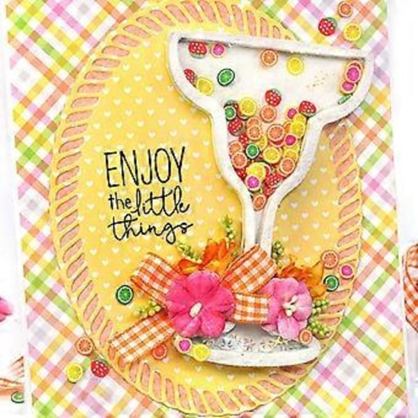 Vinflaska Skärformar Schablon Scrapbooking DIY Album Stämpel Papper Kort