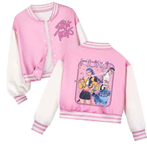 K-Pop Devil Hunter Barne Baseballjakke Sett, Fritidsklær 110cm