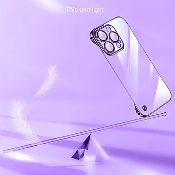 Rammeløs Klar PC-etui For iPhone 14 Pro