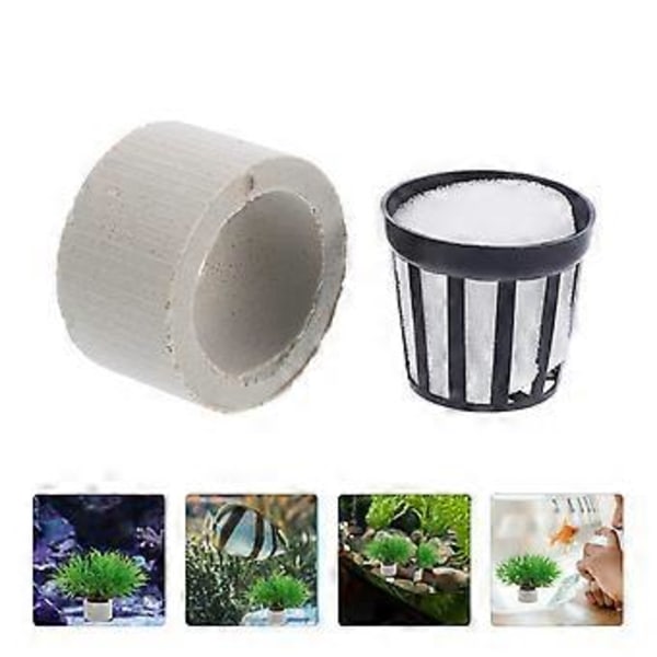 1 Set Akvarium Växtställ Vattenväxter Odling Fixerade Ringar Växtkruka Ring Vattenväxt Fixerade Ringar1