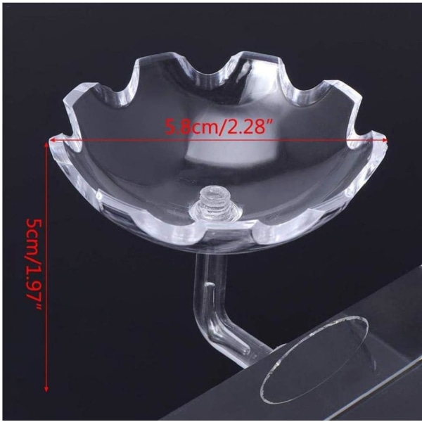 1pc Shrimp Feeder Tube Fish Transparent Shrimp Feeder Shape Fish