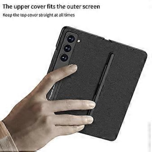 GKK Fodral för Samsung Galaxy Z Fold5 5G i PU-läder med pennfack/skärmskydd