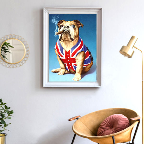 (30x40cm)Uusi 5D timanttimaalaus Eläin Täynnä timantteja Vanha