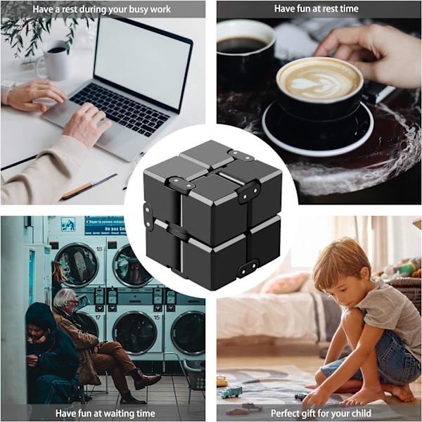 2 st Decompression Toy Cube, Fidget Finger Toy Stress och Ångest