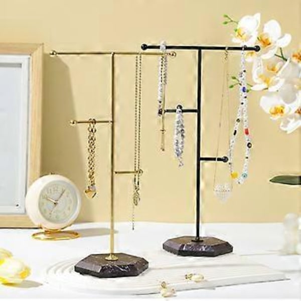Fashionabel Smyckesförvaringsställ Displayställ för Örhängen Ringar Tillbehör Utrymmesbesparande Halsband Armbandsställ Svart (Svart)