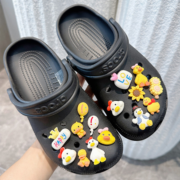 15 st Kom igen anka skoprylar för Croc Charms för tonåringar Man
