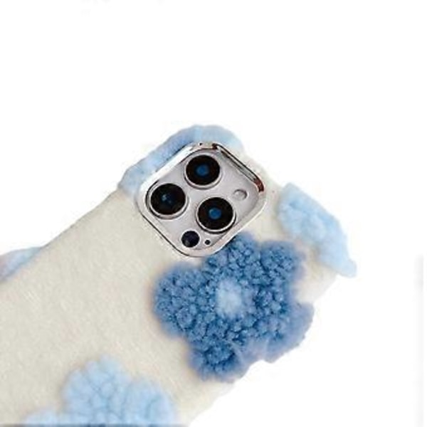 Plushblomm TPU-fodral för iPhone 16 Pro Max (Stil A)
