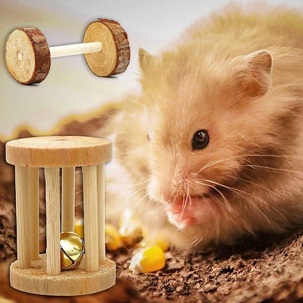 Sininen unelma 5 rullaa hamsterin puujyrsittäviä leluja, hapan