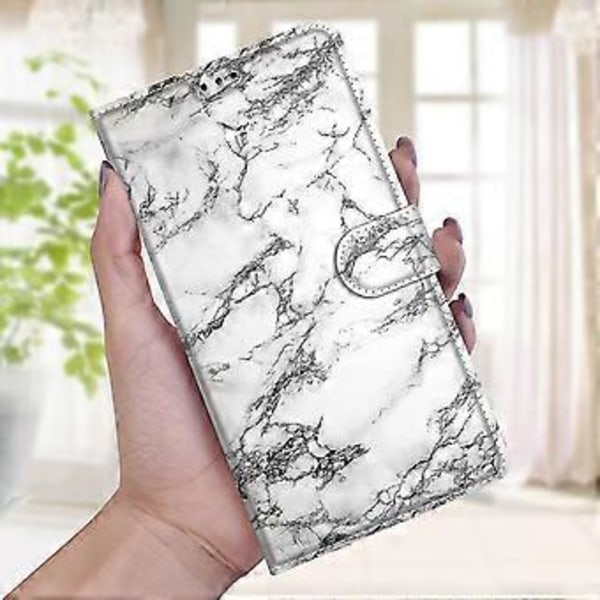 Valkoinen marmori Huawei P Smart 2021 -kotelo