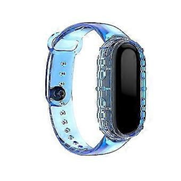 for Xiaomi Mi 6 5 / Amazfit Band 5 universell TPU integrert erstatningsreim klokkebånd
