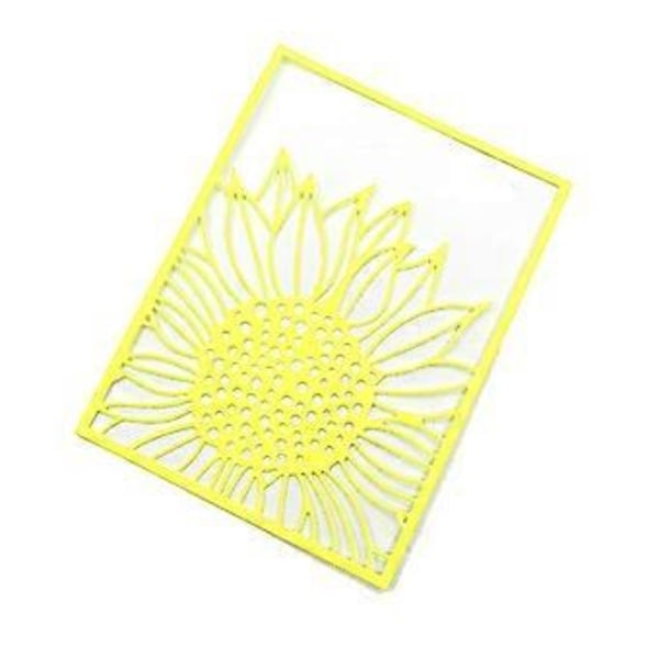1 kpl Hopealeikkaimet 3D Metalli Stencil Malli DIY- käsityöhön Käsintehty Prägäys Scrapbooking DIY Kortti Käsityöt Making(auringonkukka)