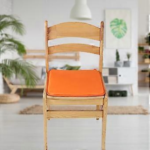 Stolhynde Ensfarvet Bærbar Polyester Robust og Holdbar Stolhynde til Hjemmet Qinhai (Orange)