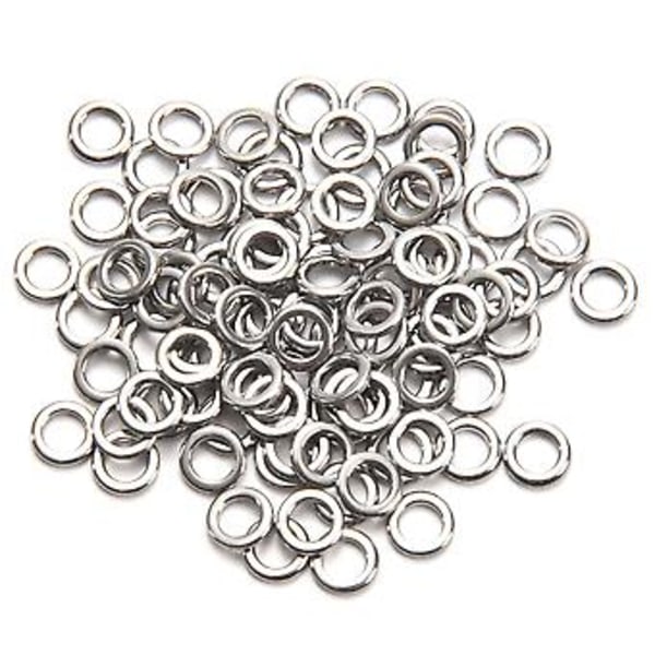 Fiskeri Solid Ring Jigging Fiskeri Tilbehør Den Bedste 304 Rustfrit Stål Meget Test 1#