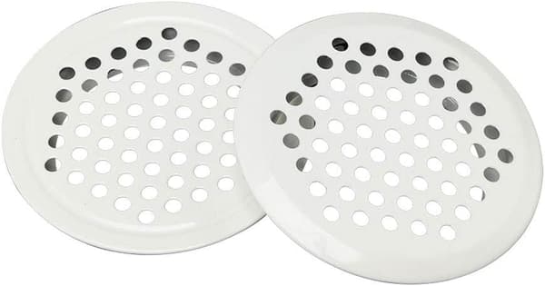 Ventilationsgaller 35 mm ventilationshål i rostfritt stål för skåp, 24 stycken
