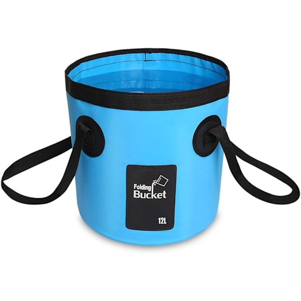 Foldbar bøtte Heavy Duty Vanntett Foldbar bøtte, (12L) Folda
