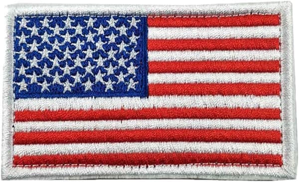 Flag Appliqué-mærker med Broderi - Amerika Militær