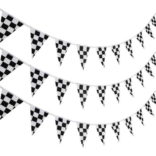10m Schackbräde Banner Racing Flagga Party Flagga Banner Tillbehör B*