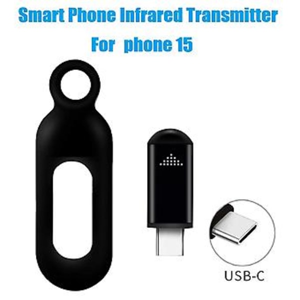 Trådløs Smarttelefon Infrarød Sender IR Mini Fjernkontroll for 15/ Pro/Plus USB-C for TV A