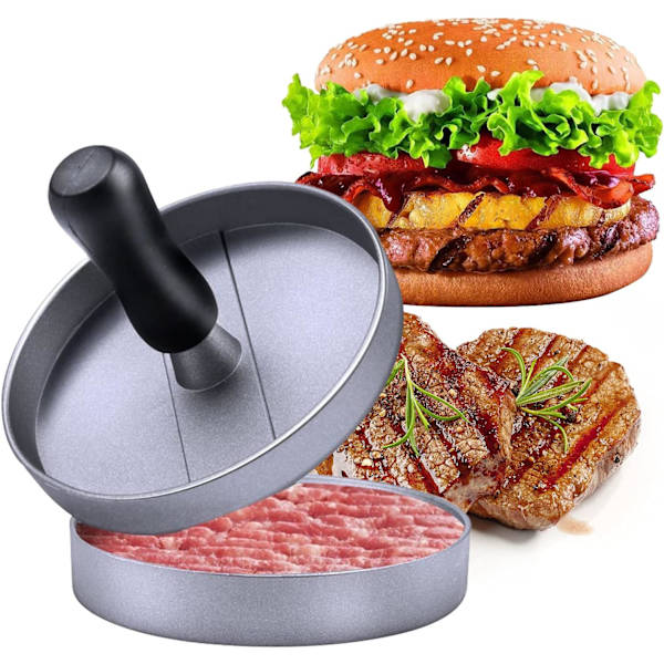 Non-Stick Burgerpress med 100 ark köttpappersomslag för nötkött