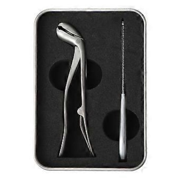 Nagelklippare för Tjocka Naglar Ultra Bred Käke Öppning Nagelklippare Set Rostfritt Stål Tånagel Trimmer (Paket Silver)