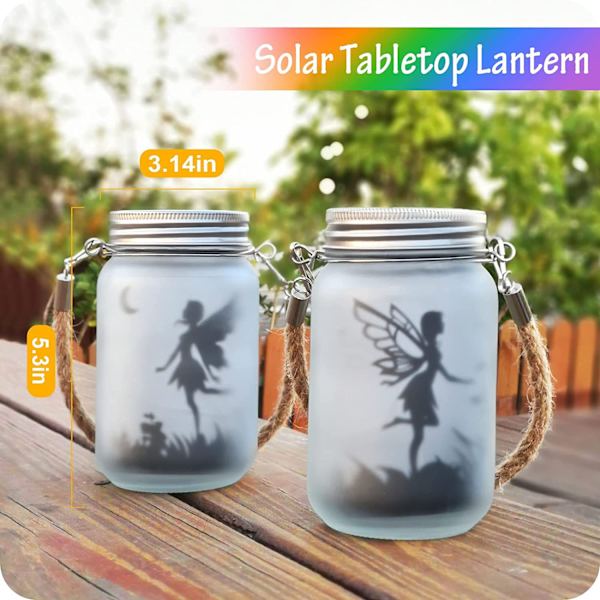 Solcellslykta, Mostof IP44 Vattentät Utomhus Mason Jar Solar L
