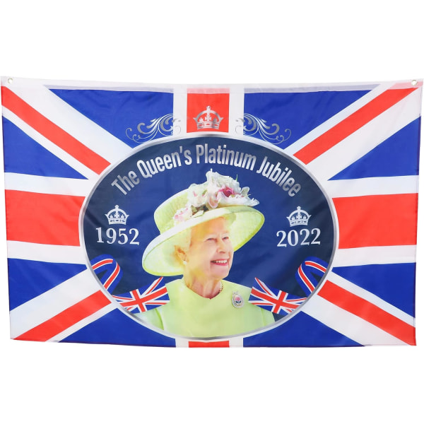 5 fot X 3 fot (150 cm X 91 cm) Queens Platinum Jubilee Union Jack