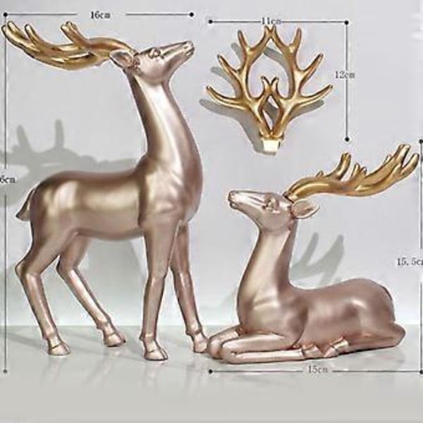 Hartsipeuraspatsaspeurakoristeet Figuriinikäsitöitä Tupaantuliaislahja Valo (Ruusukulta)