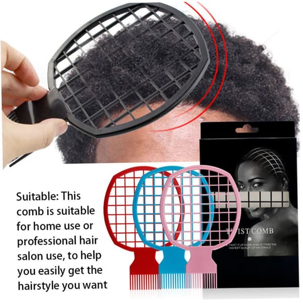 Twist Comb Twist Hårkam, Curling Comb, Afro Comb, Hårkam, C