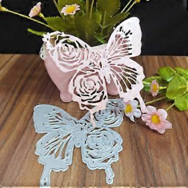 Stora stansar för fjärilsklippning Mall Scrapbooking DIY Album Stämpelpapper Kort för handgjorda gratulationskort Prägling D