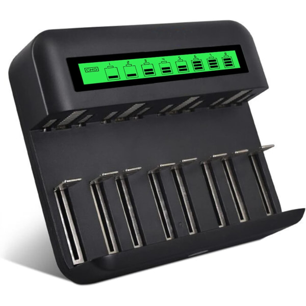 LCD USB -akkulaturi AAA AAA C D Ni-MH Ni-CD ladattaville akuille