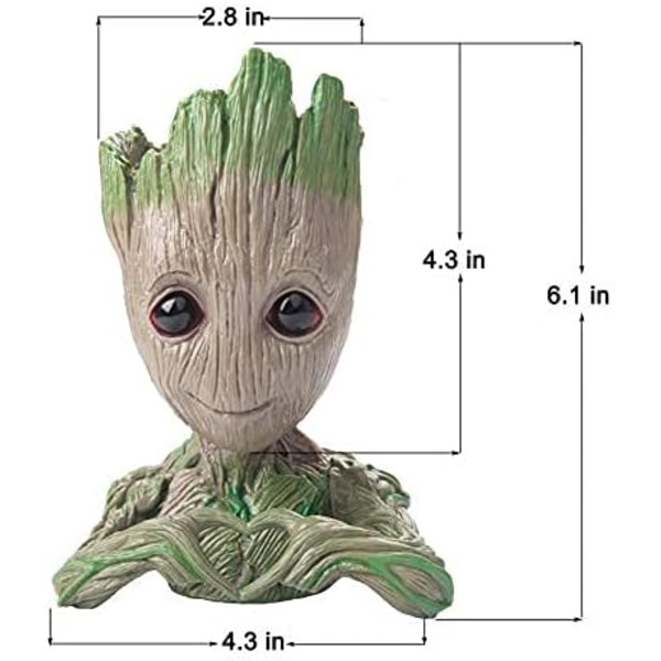 Kukkatiiviste Treeman Baby Mehikasvi Istutusastia Söpö Vihreä Kasvi Istutusastia