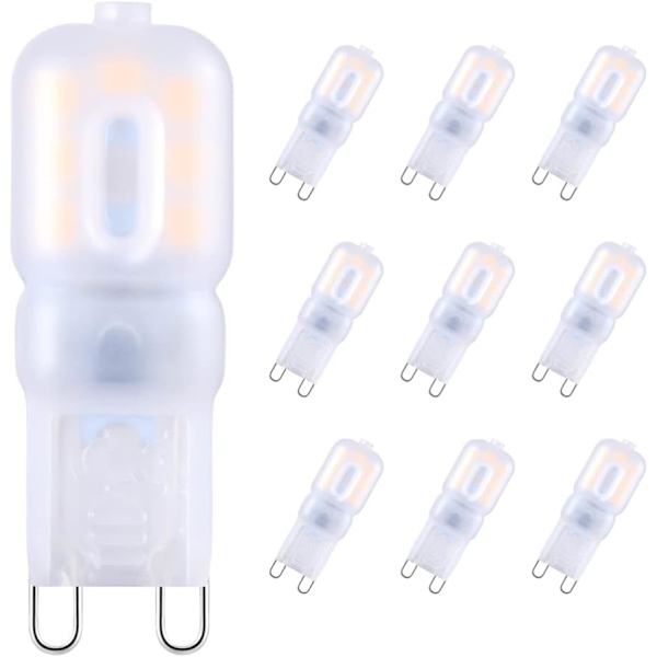 220V G9 LED-pære, dimbar energisparende lyspære, LED L