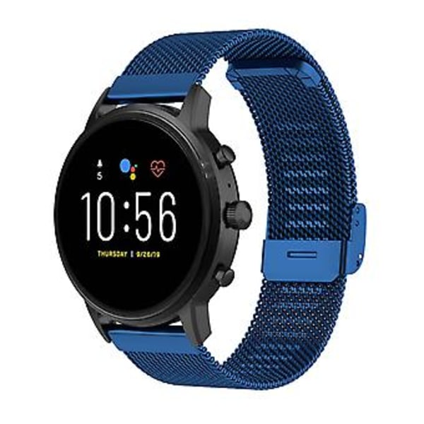 Metal Stål Mesh Rem Til Huawei Watch GT2 Pro (Blå)