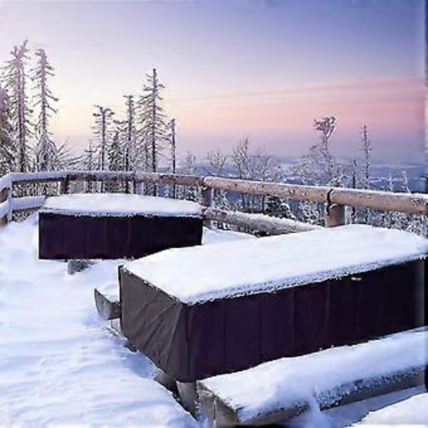 64 Størrelser Vanntett Utendørs Hagemøbeltrekk Regn Snø Stoltrekk (svart) A(250x200x80cm )
