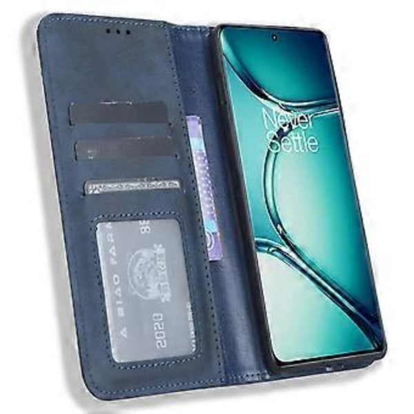 For OnePlus Ace 2 Pro 5G Retro PU Læderetui Stødsikkert Wallet Stativ Telefon Cover (Style C)