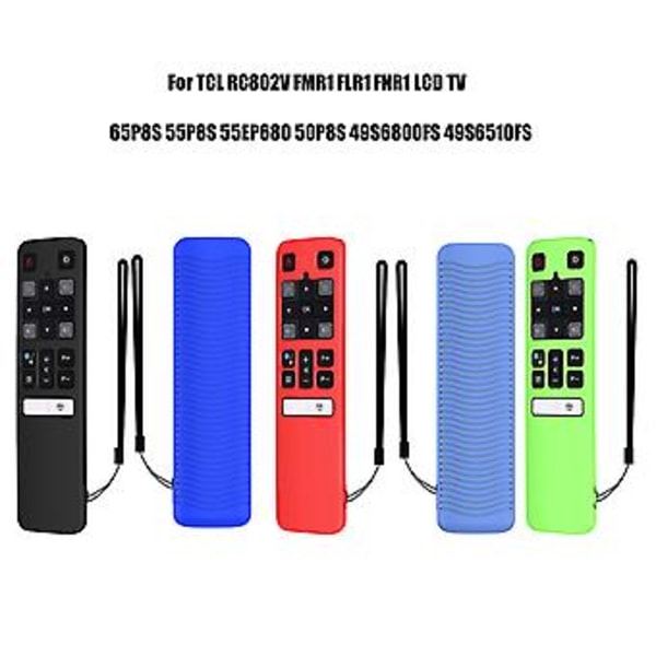 for TCL 65p8s 55p8s 55ep630 50p8s 49s6800fs, Fjernkontroll Deksel (Rød)